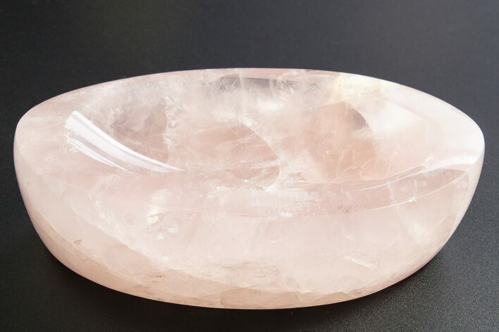 Polished Rose Quartz Bowl #318452
